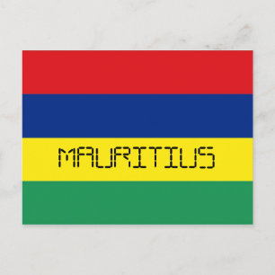 Cartão Postal Bandeira Maurícia