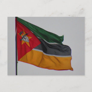 Cartão Postal bandeira moçambique