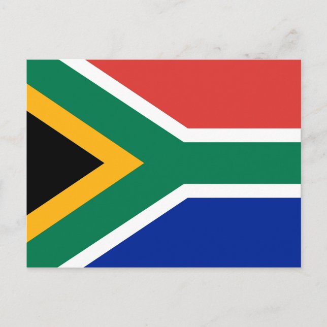 Cartão Postal Bandeira nacional da África do Sul - Versão autênt (Frente)