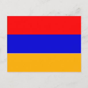 Cartão Postal Bandeira Nacional da Armênia