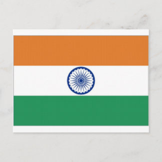 Cartão Postal Bandeira Nacional da Índia
