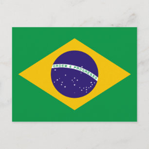 Cartão Postal Bandeira Nacional do Brasil