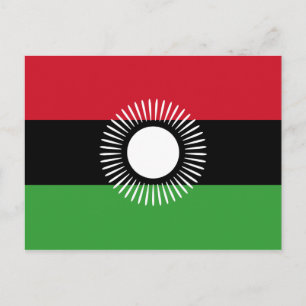 Cartão Postal Bandeira Nacional do Malawi