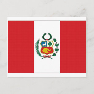 Cartão Postal Bandeira Nacional do Peru