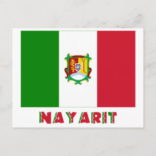 Cartão Postal Bandeira não oficial de Nayarit