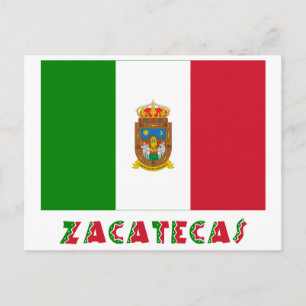 Cartão Postal Bandeira não oficial de Zacatecas