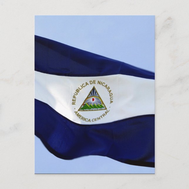 Cartão Postal bandeira nicaraguana (Frente)