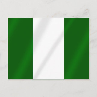 Cartão Postal Bandeira nigeriana das camisas e presentes da Nigé