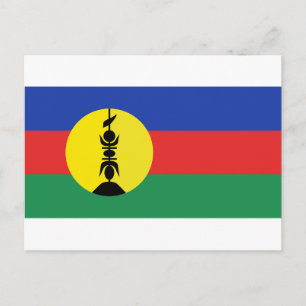 Cartão Postal Bandeira Nova Caledônia - Bandeira da Nova Caledôn