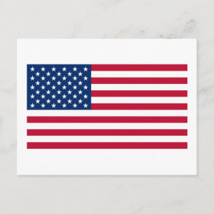 Cartão Postal Bandeira Oficial Americana