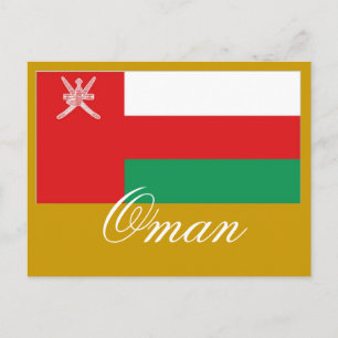 Cartão Postal bandeira Omã