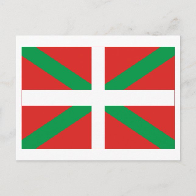 Cartão Postal Bandeira País Vasco (Euskadi) (Frente)