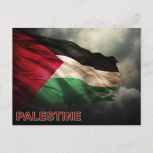 Cartão Postal Bandeira Palestina