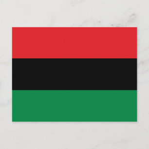 Cartão Postal Bandeira Pan-Africana da UNIA
