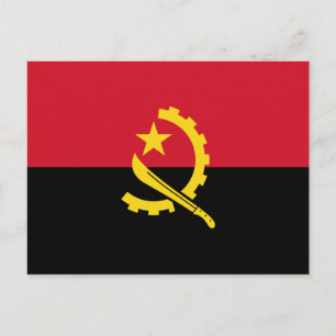 Cartão Postal Bandeira Patriótica Angolana