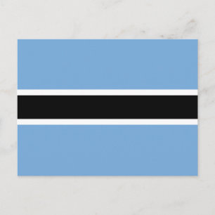 Cartão Postal Bandeira Patriótica do Botsuana