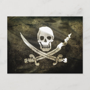 Cartão Postal Bandeira Pirata, Bandeira dos Piratas