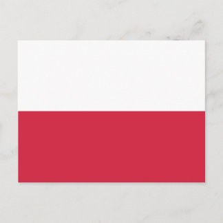 Cartão Postal Bandeira polonesa