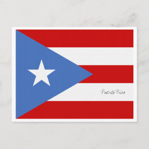 Cartão Postal Bandeira Porto Rico
