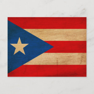 Cartão Postal Bandeira Porto Rico