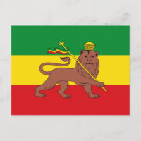 Bandeira Rastafária da Etiópia Leão de Judah