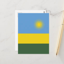 Cartão Postal Bandeira Ruanda