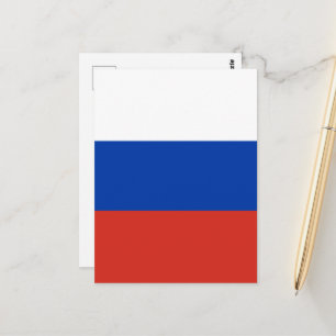 Cartão Postal bandeira russa
