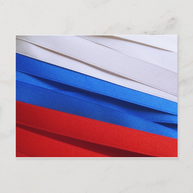 Cartão Postal bandeira russa (Frente)