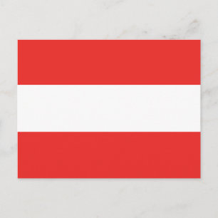 Cartão Postal Bandeira simples da Áustria