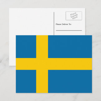 Cartão Postal Bandeira Sueca, Bandeira da Suécia