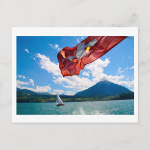 Cartão Postal bandeira suíça