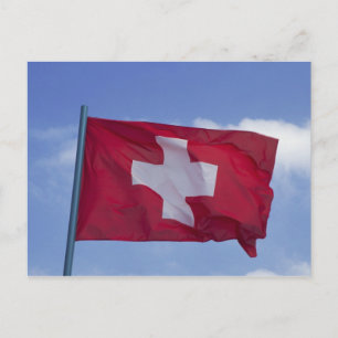 Cartão Postal Bandeira Suíça RF)