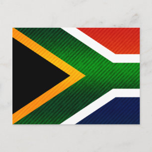 Cartão Postal Bandeira sul-africana removida pela modernidade