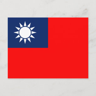 Cartão Postal bandeira taiwan