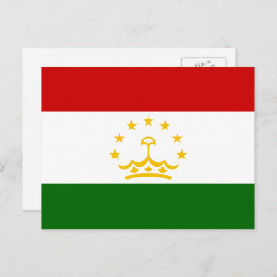Cartão Postal Bandeira tajiques, Bandeira do Tajiquistão