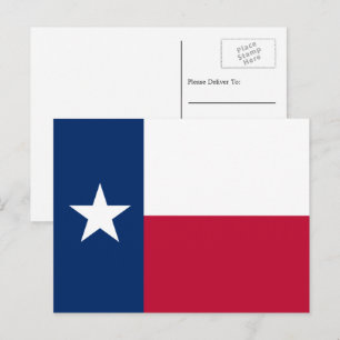 Cartão Postal Bandeira Texana, Bandeira do Texas