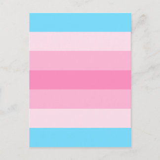 Cartão Postal bandeira transfeminina
