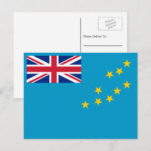 Cartão Postal Bandeira Tuvaluana, Bandeira de Tuvalu
