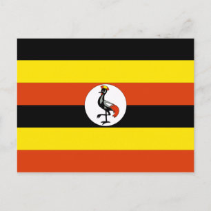 Cartão Postal bandeira uganda