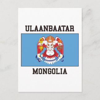Cartão Postal Bandeira Ulaanbaatar