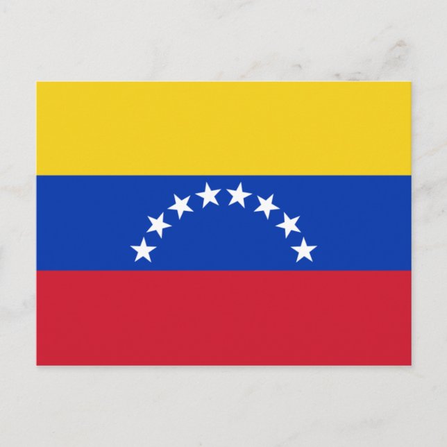 Cartão Postal bandeira venezuela (Frente)