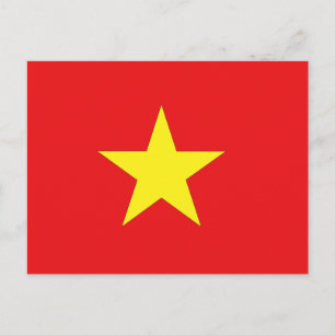 Cartão Postal Bandeira Vietnamita