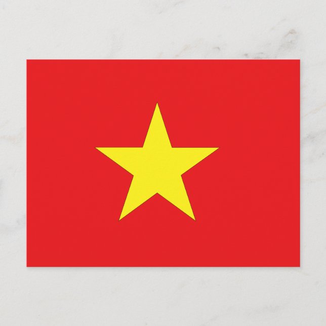 Cartão Postal Bandeira Vietnamita (Frente)