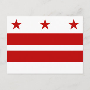 Cartão Postal bandeira Washington DC