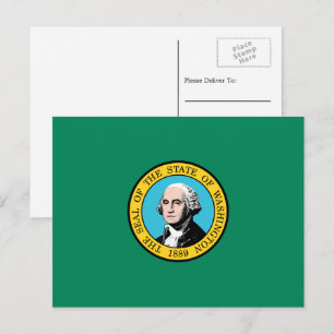 Cartão Postal Bandeira Washingtoniana, Bandeira de Washington