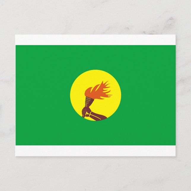 Cartão Postal Bandeira Zaire-Congo (Frente)