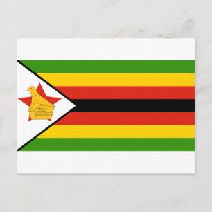 Cartão Postal bandeira zimbabwe