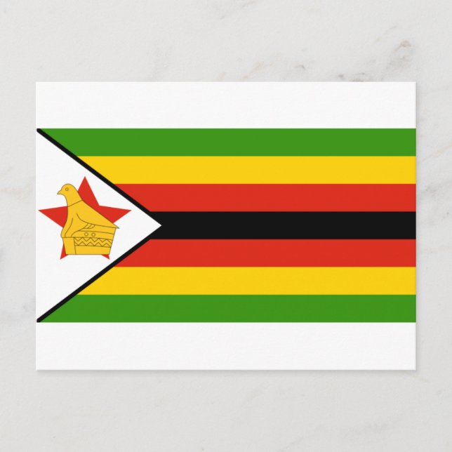Cartão Postal bandeira zimbabwe (Frente)