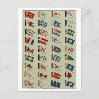 Cartão Postal "Bandeiras e funis"