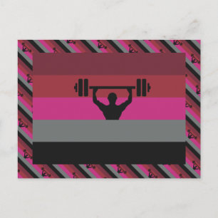 CARTÃO POSTAL BANDERA DE ORGULHO MUSCULAR